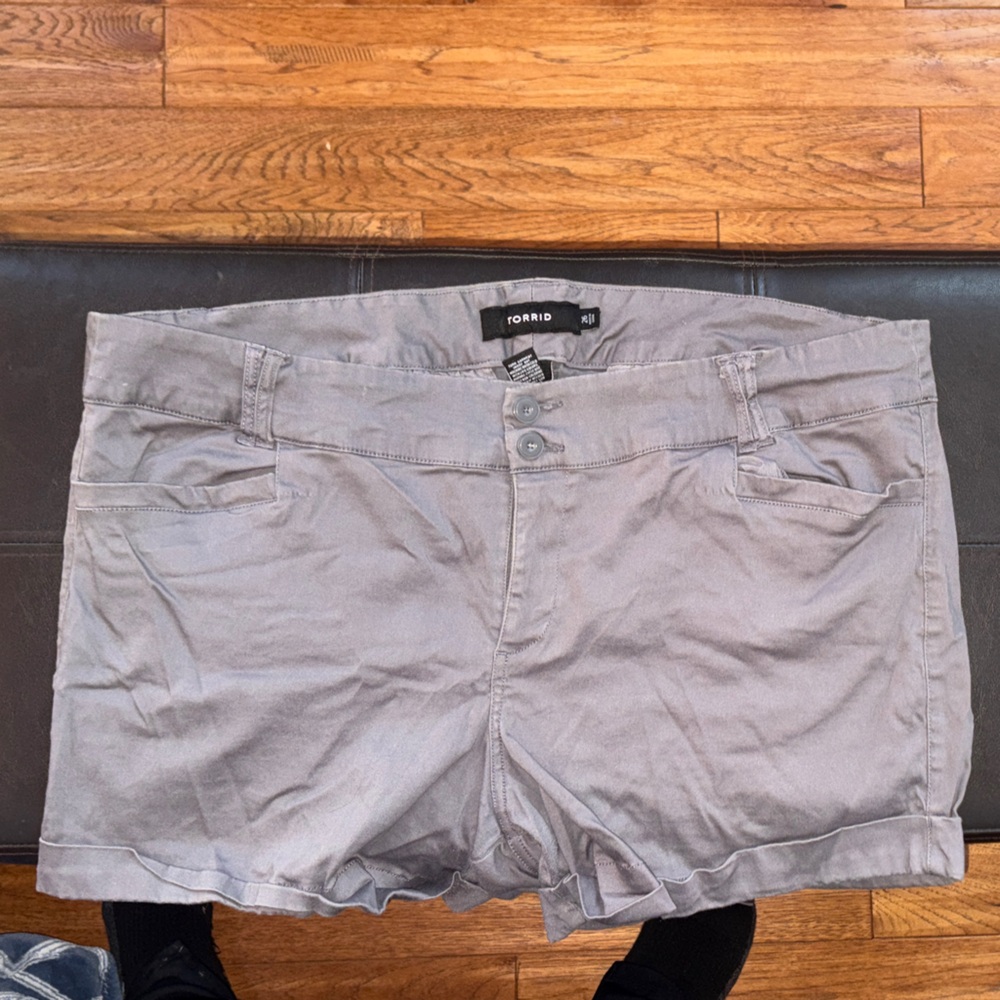 Torrid High-Waist Gray Women's Shorts